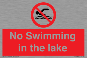 No Swimming in the lake